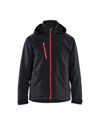 4750 Lichtgewicht softshell jack gevoerd - Zwart/Rood