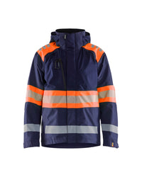 4420 Shell jack High Vis - Marineblauw/Oranje