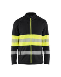 4712 Fleecejack High Vis - Zwart/High Vis Geel