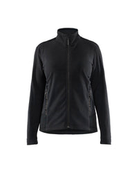 4766 Dames Microfleecevest - Zwart/Medium grijs
