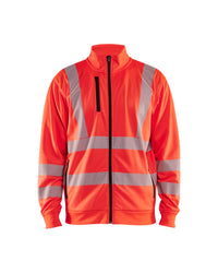 3563 Sweatshirt met rits High Vis - High Vis Rood