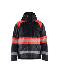 4480 Winterjas High Vis - Zwart/High Vis Rood