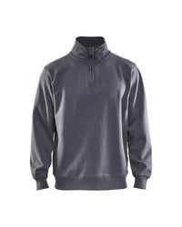 3365 Sweatshirt Jersey met halve rits - Grijs