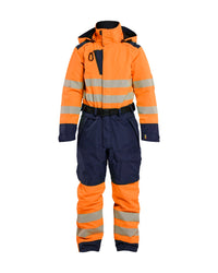 6726 Dames winteroverall High Vis - High Vis Oranje/Marineblauw