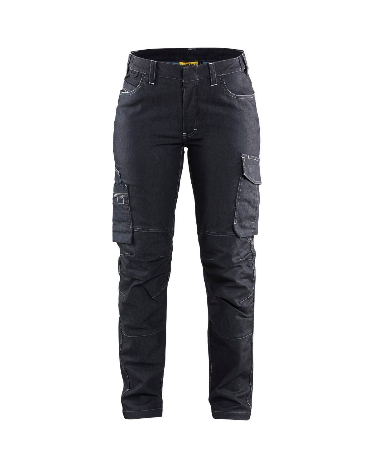 7140 Dames Service werkbroek denim stretch - Marineblauw