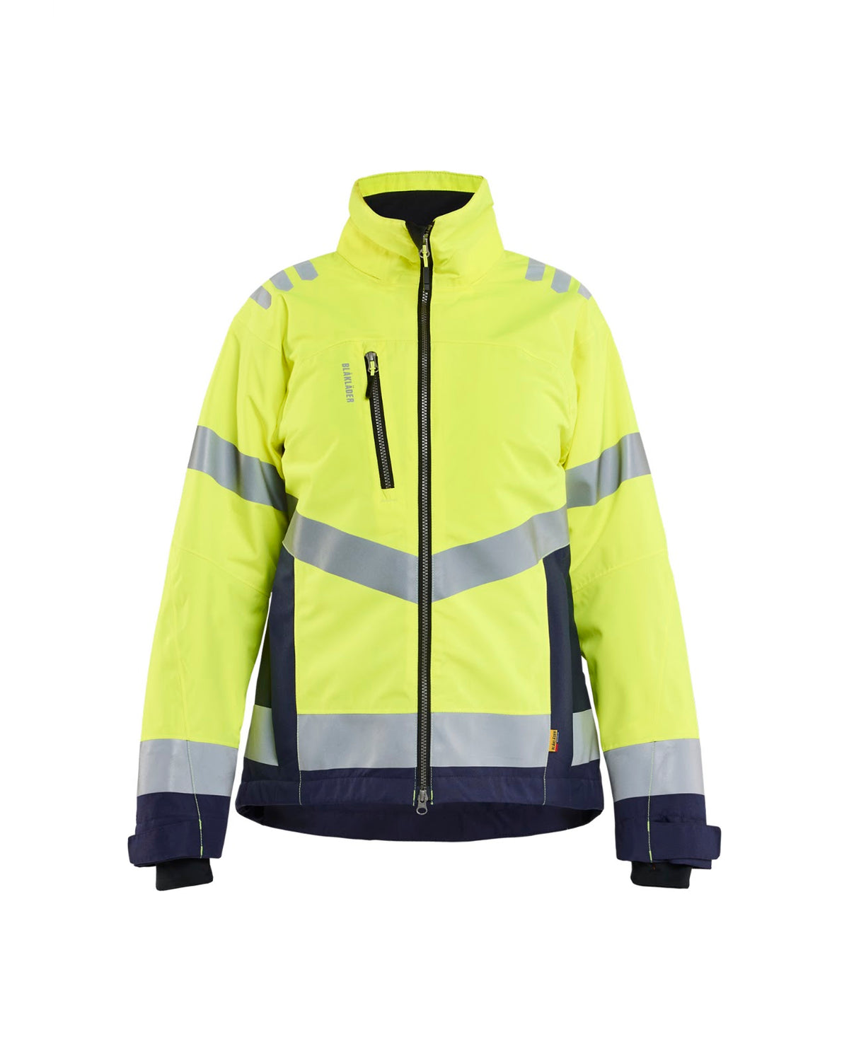 4762 Dames winterjas High Vis - High Vis Geel/Marineblauw