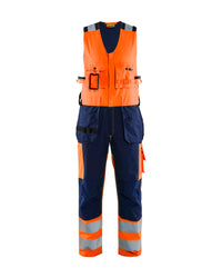 2653 Amerikaanse overall High Vis - High Vis Oranje/Marineblauw