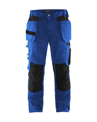 1555 Werkbroek met gereedschapszakken - Korenblauw/Zwart