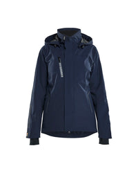4403 Dames Shell Jack Stretch - Donker marineblauw/Zwart
