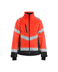 4761 Dames Shell Jack High Vis - High Vis Rood/Zwart