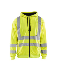 3346 Hooded Sweatshirt met rits High Vis - High Vis Geel