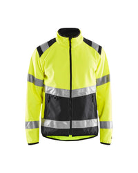 4877 Softshell jack High Vis - High Vis Geel/Zwart