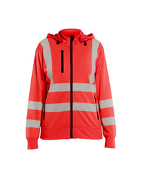 3574 Dames Sweatshirt met afneembare capuchon High Vis