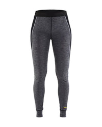 7201 Dames Lange onderbroek merinowol WARM - Medium grijs/Zwart
