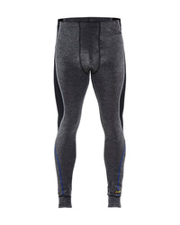 1849 Lange onderbroek merinowol WARM - Medium grijs/Zwart