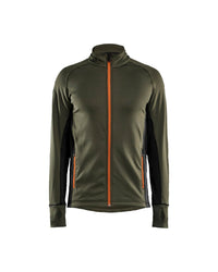 4735 STRIKER Fleecejack - Woudgroen/Roest