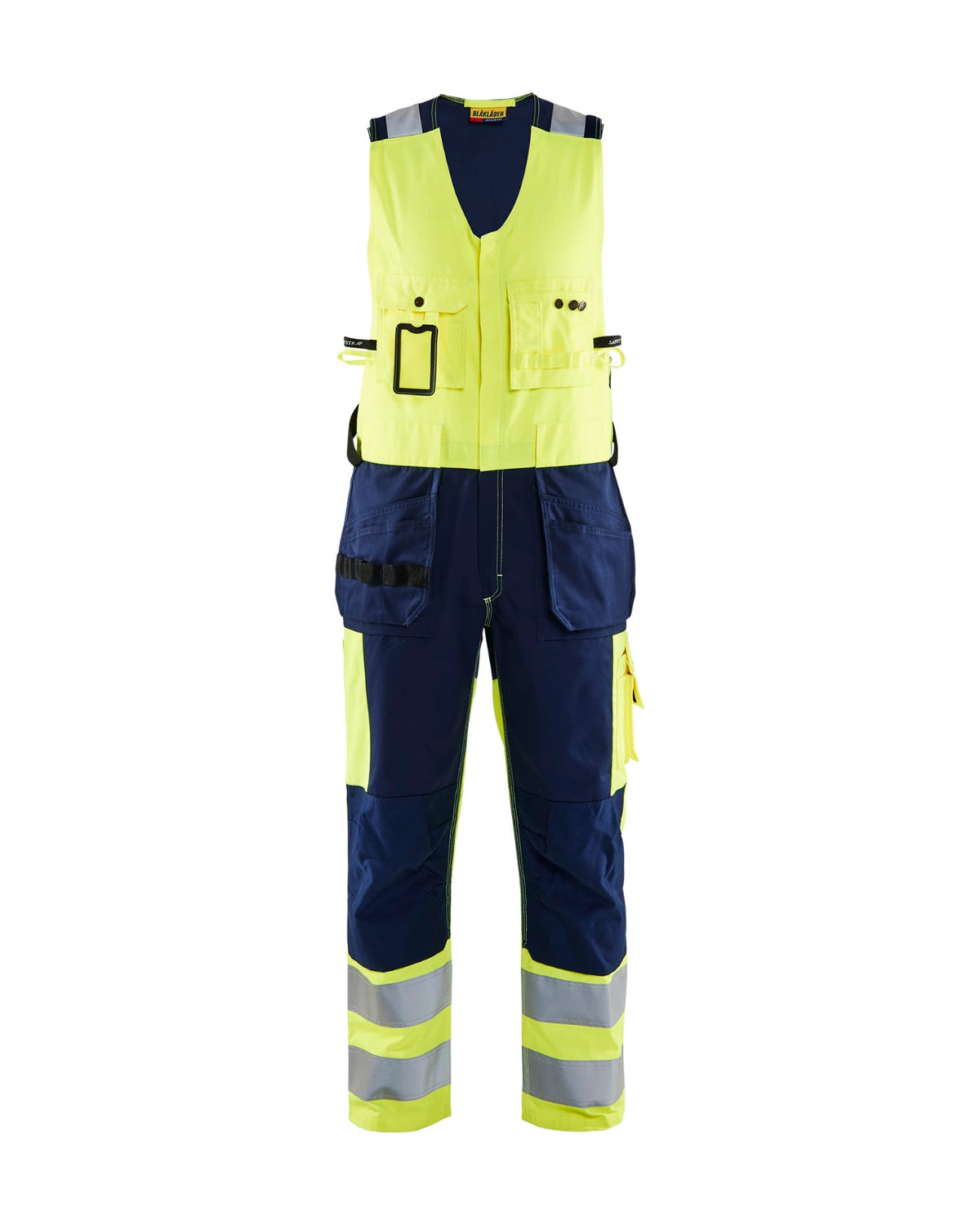 2653 Amerikaanse overall High Vis - High Vis Geel/Marineblauw