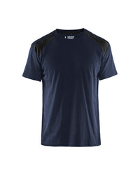 3379 T-shirt - Donker marineblauw/Zwart