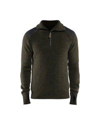 4630 Wollen sweater - Groen/Donkergrijs