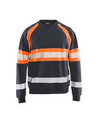 3359 Sweatshirt High Vis - Medium grijs/ High Vis Oranje