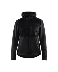3542 Dames Hooded sweatshirt met rits - Zwart