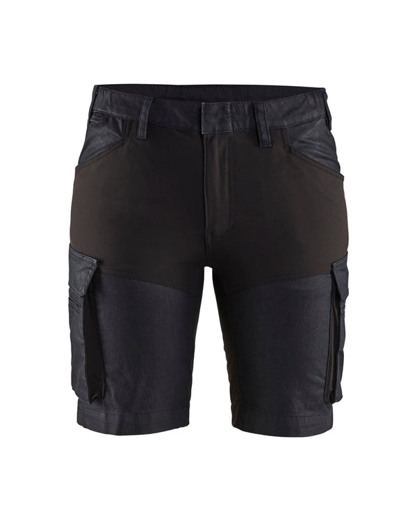 7137 Dames service short denim stretch - Marineblauw/Zwart