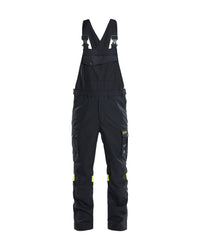 2617 Multinorm bretelbroek inherent - Zwart/High Vis Geel