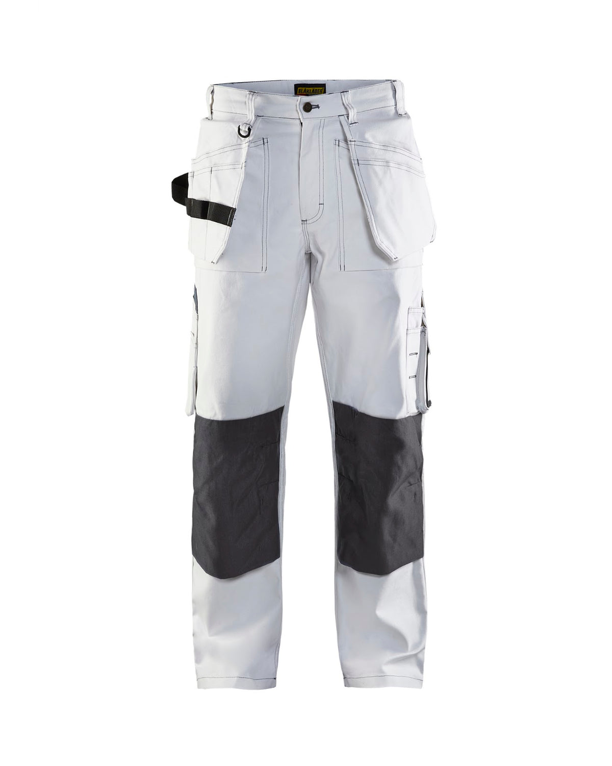 1531 Schildersbroek met gereedschapszakken - Wit/Donkergrijs