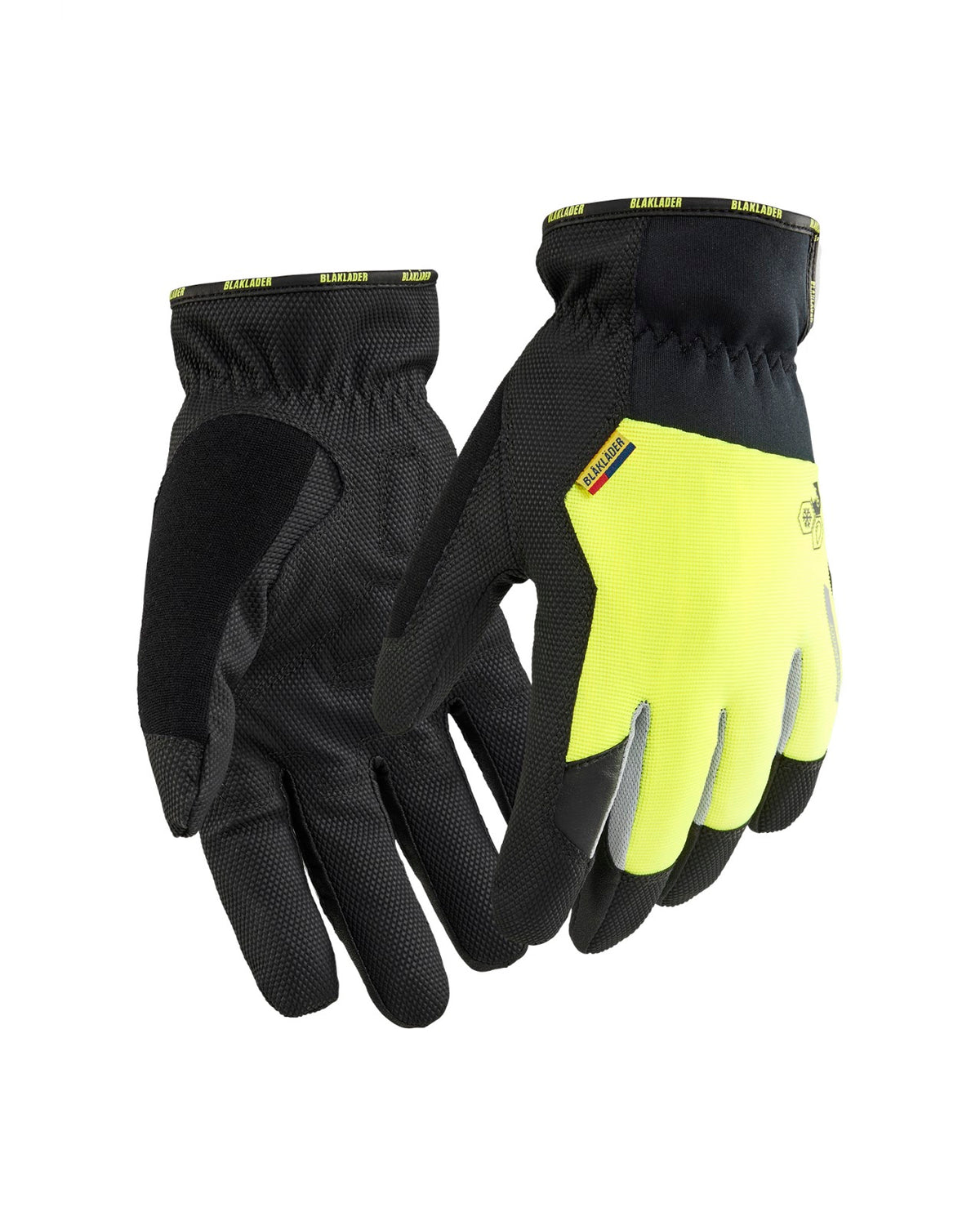 2881 Supreme Strong Werkhandschoenen gevoerd touch - Zwart/High Vis Geel