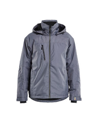 4890 Lichtgewicht winterjas - Medium grijs/Zwart