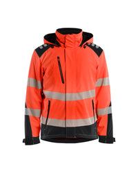 4400 Softshell Winterjas High Vis - High Vis Rood/Zwart