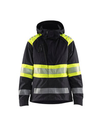4430 Dames Shell jack High Vis - Zwart/High Vis Geel