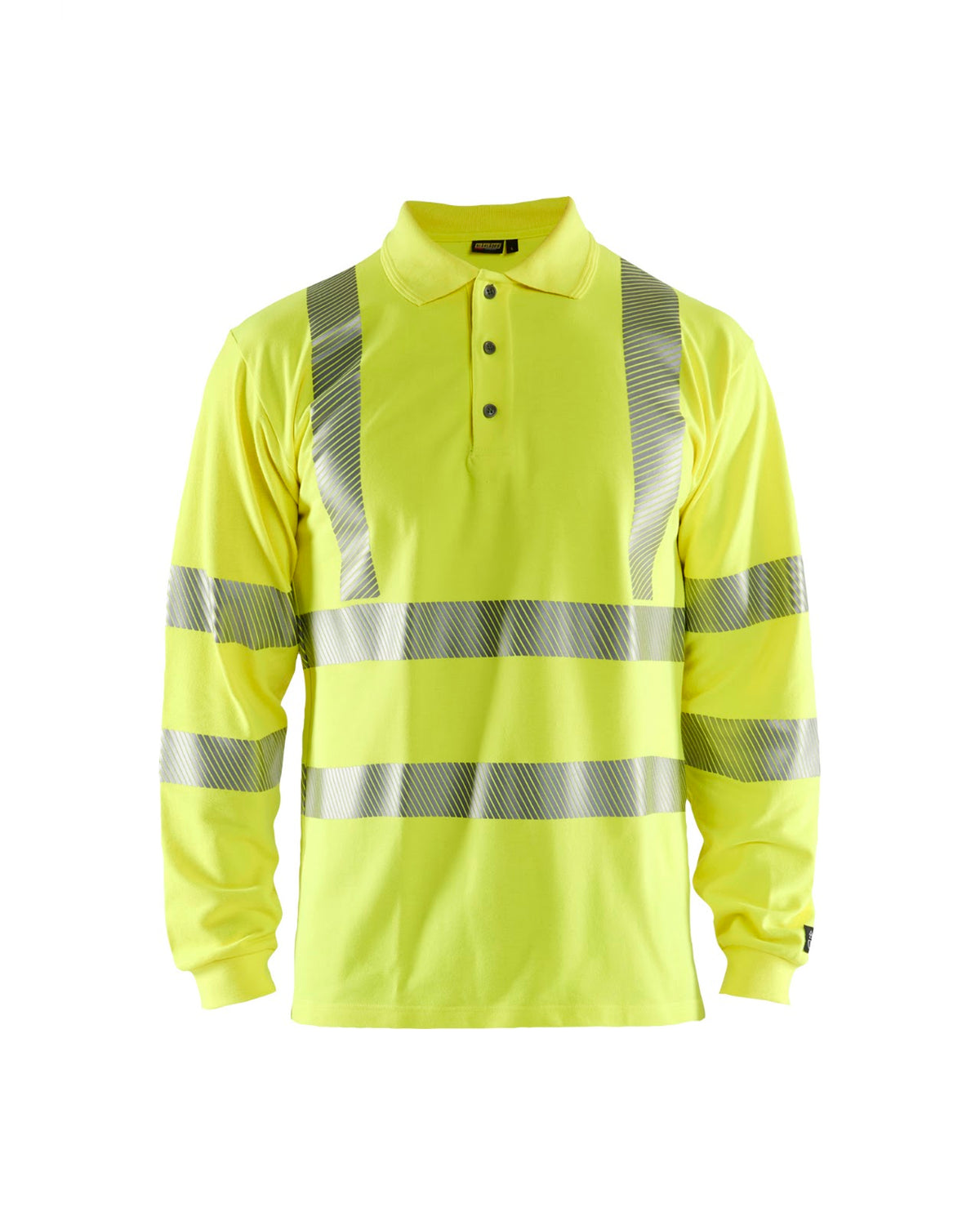 3439 Multinorm piqué polo lange mouwen - High Vis Geel