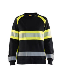 3409 Dames Sweatshirt High Vis - Zwart/High Vis Geel