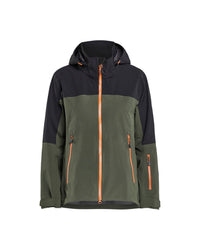 4708 STRIKER Dames Shell Jack stretch - Woudgroen/Roest