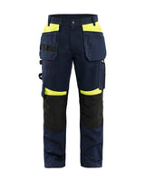 Donker marineblauw/High Vis Geel