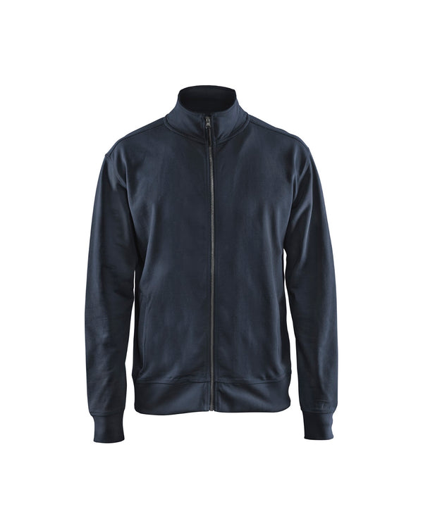 3371 Sweatshirt met rits - Donker marineblauw