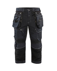1991 Piraatbroek denim stretch X1900 - Marineblauw/Zwart