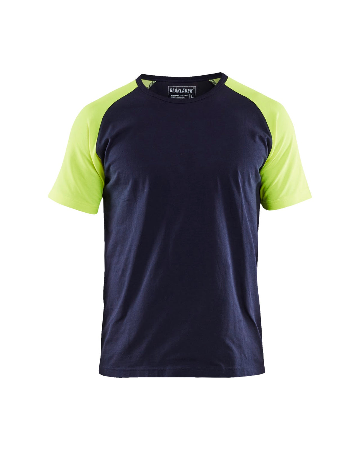 3515 T-shirt Visible - Marine/High Vis Geel