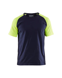 3515 T-shirt Visible - Marine/High Vis Geel