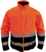 fluo oranje/marineblauw