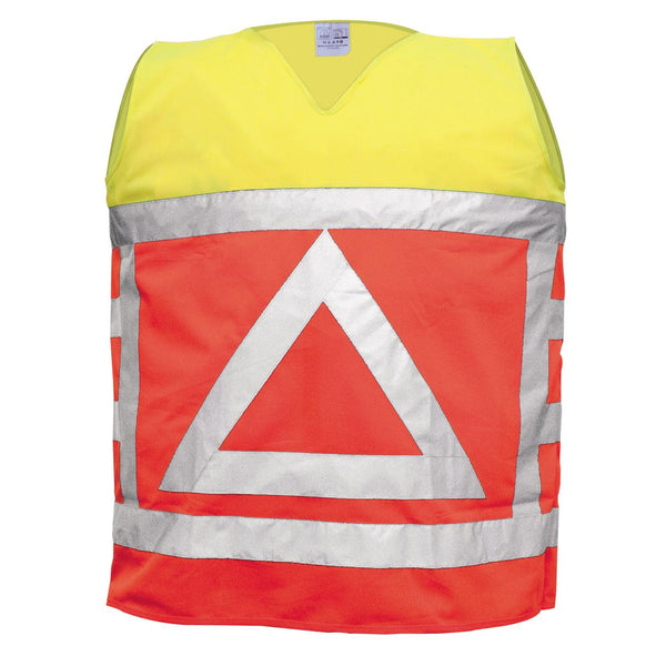 Amelia 0125 verkeersregelaarsvest - fluo oranje/fluo geel