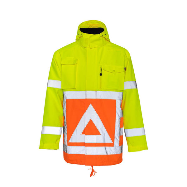 Ana 0927 parka - fluo oranje/fluo geel