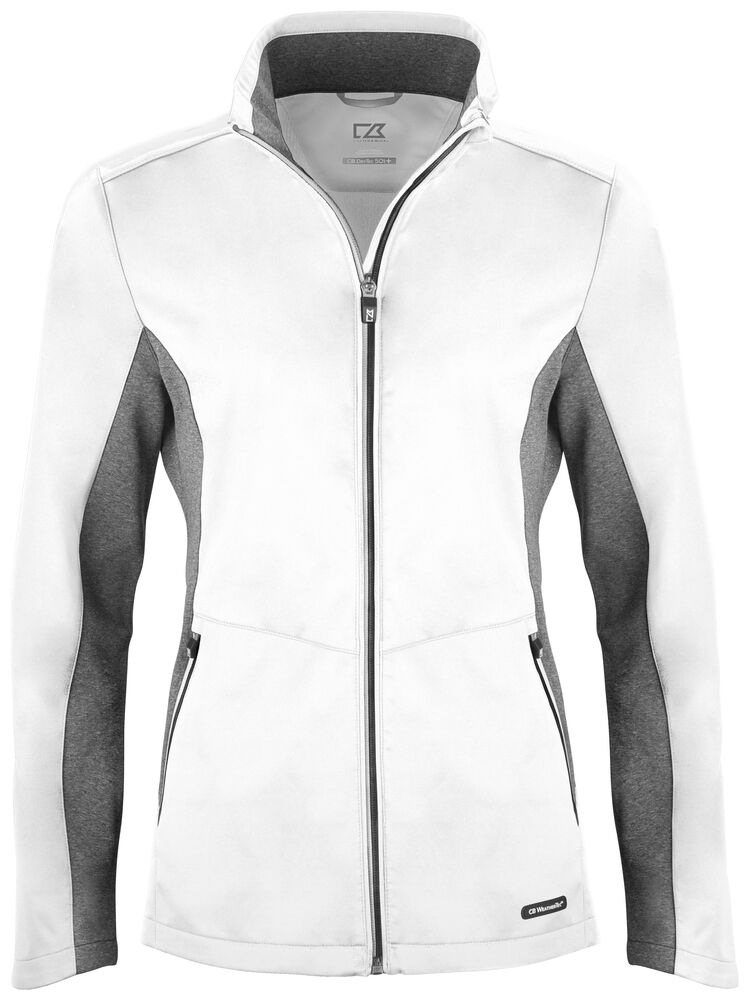 Cutter & Buck Navigate Softshell Jacket Women - Wit