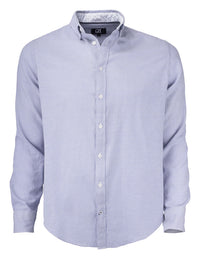Cutter & Buck Belfair Oxford Shirt Men - French blauw/ wit gestreept