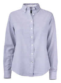 Cutter & Buck Belfair Oxford Shirt Women - French blauw/ wit gestreept
