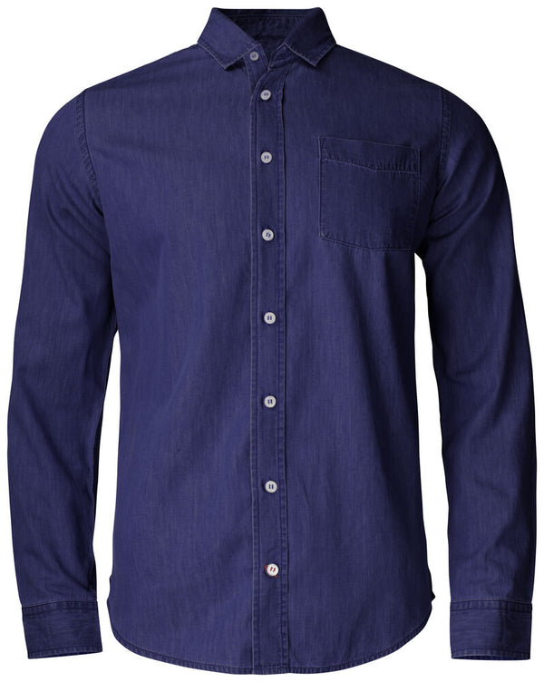 Cutter & Buck Ellensburg Denim Shirt Men - Donker indigo