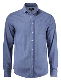 Cutter & Buck Ellensburg Denim Shirt Men - Denim blauw