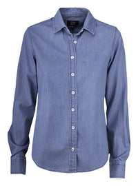 Cutter & Buck Ellensburg Denim Shirt Women - Denim blauw