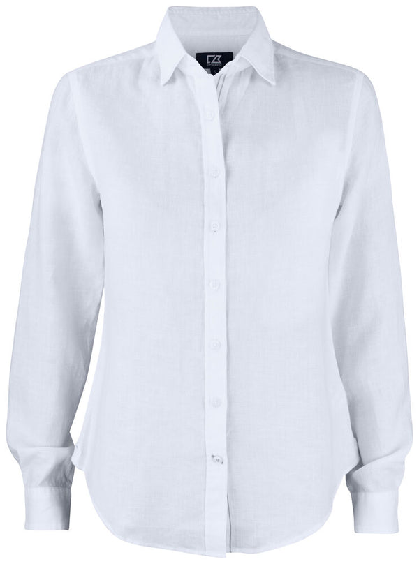 Cutter & Buck Summerland Linen Shirt Women - Wit